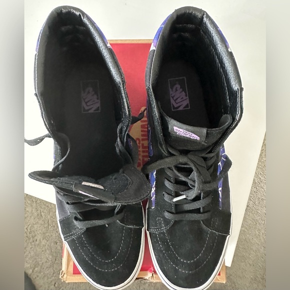 Vans Sk8-Hi Reissue Lightning Black Skateboard Mens 13 Used only worn few times - Picture 5 of 6